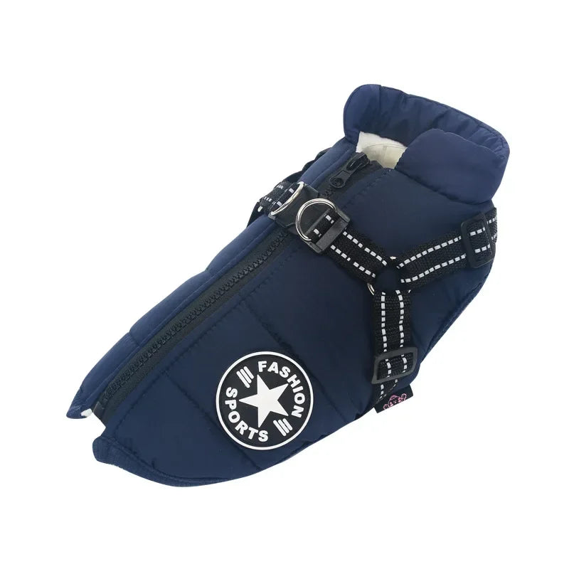 Dog Jacket with Harness Warm and Waterproof