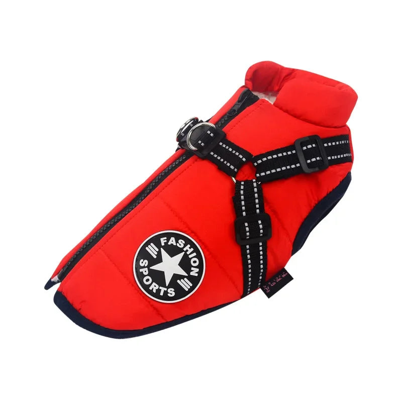 Dog Jacket with Harness Warm and Waterproof