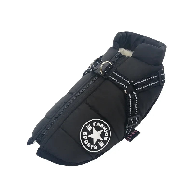 Dog Jacket with Harness Warm and Waterproof