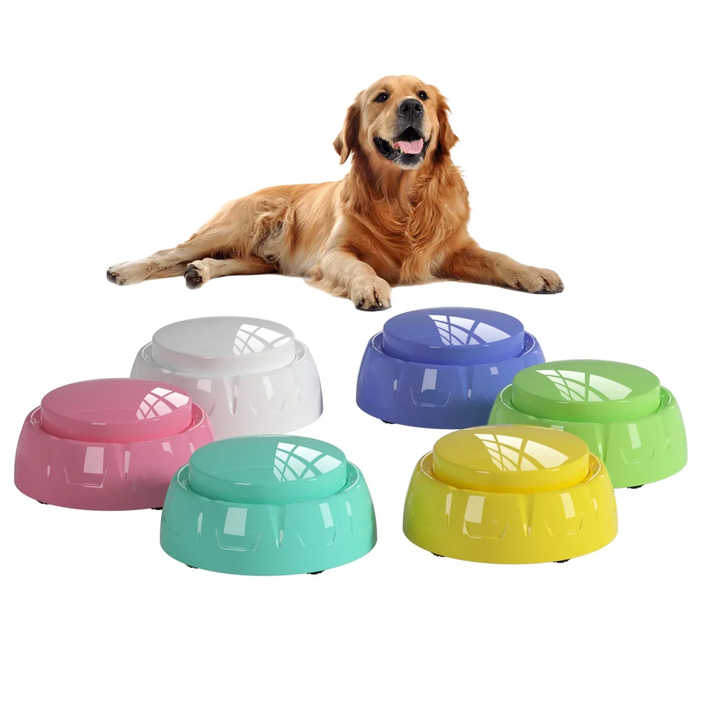 6 Pack Set Recordable Dog Training Button Pet Communication Talking Buttons Dog Interactive Toys