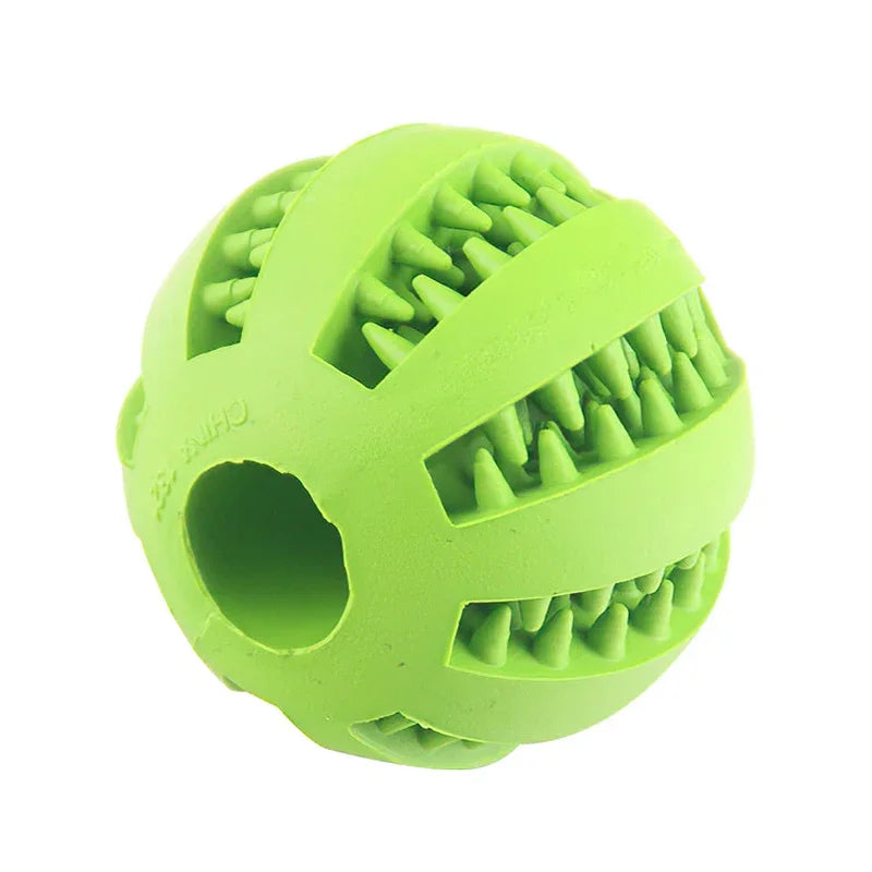  Small Dogs Interactive Elasticity Puppy Chew Toy Tooth Cleaning Rubber Food Ball Toy Pet Stuff Accessories