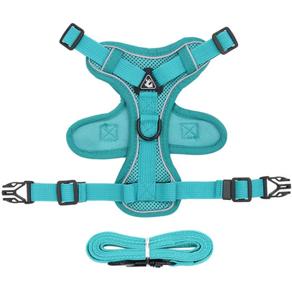 Fashion Reflective Cat/Dog Harness and Leash Sets Breathable Mesh Pet Harnesses for Small Dogs Cats Kitten Accessories Collier Chat