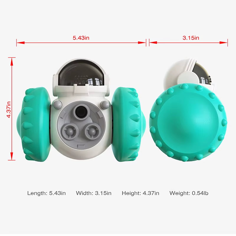 Pet Treat Tumbler Interactive Toy Slow Food Feeder Dispenser IQ Training Accessories