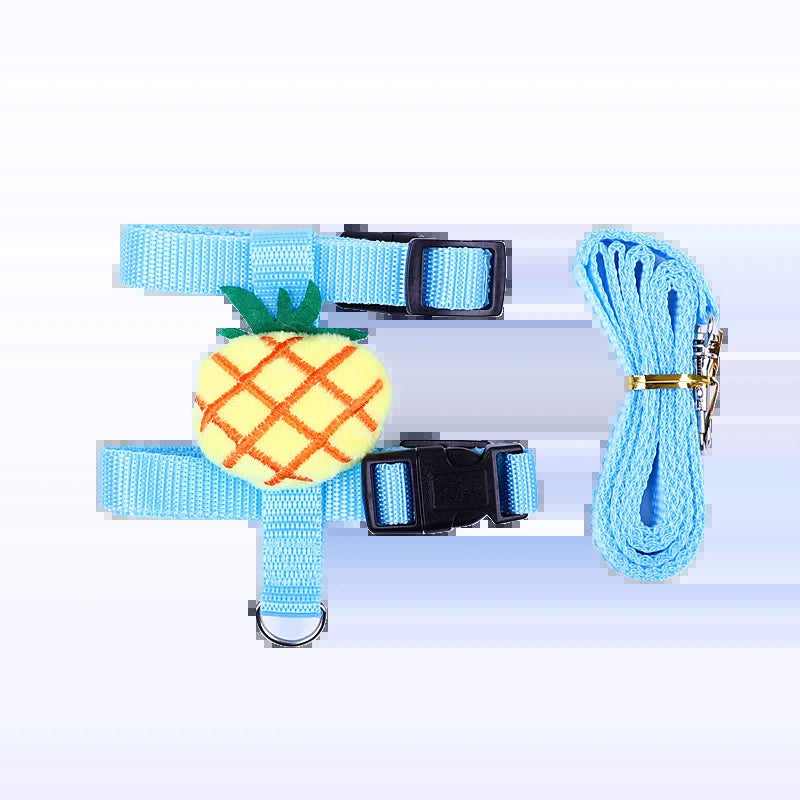 Cartoon Rabbit Harness and Leash Set Walking Adjustable Pet Harnesses for Small Animals Bunny Guinea Pig Mascotas Accessories