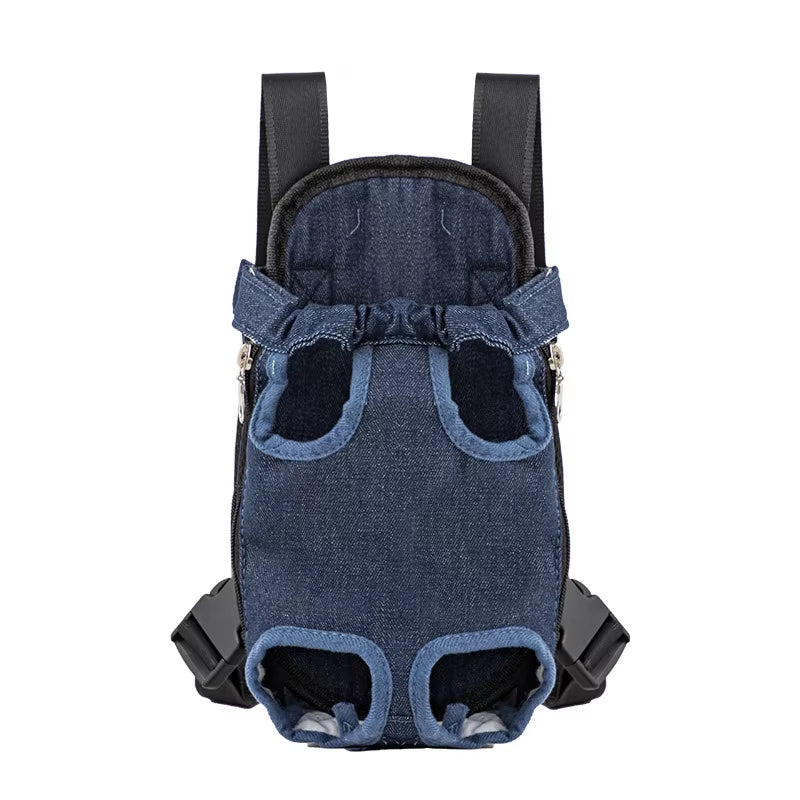 Adjustable Pet Carrier Double Shoulder Backpack Portable Bag Outdoor Travel Camping Hiking Cat Bag Dog Bag