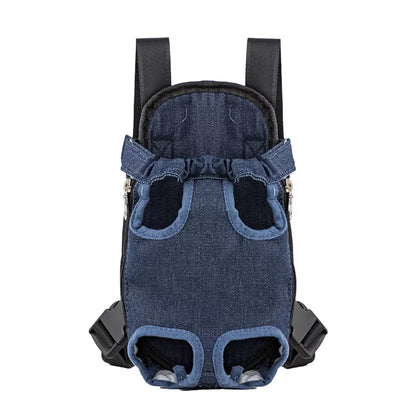 Adjustable Pet Carrier Double Shoulder Backpack Portable Bag Outdoor Travel Camping Hiking Cat Bag Dog Bag
