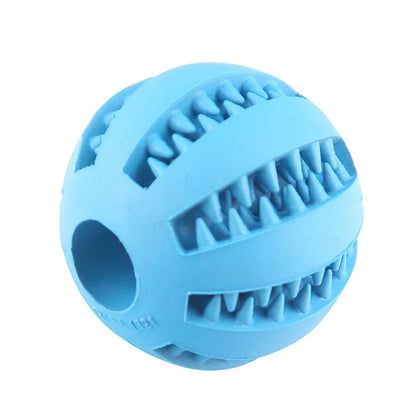  Small Dogs Interactive Elasticity Puppy Chew Toy Tooth Cleaning Rubber Food Ball Toy Pet Stuff Accessories
