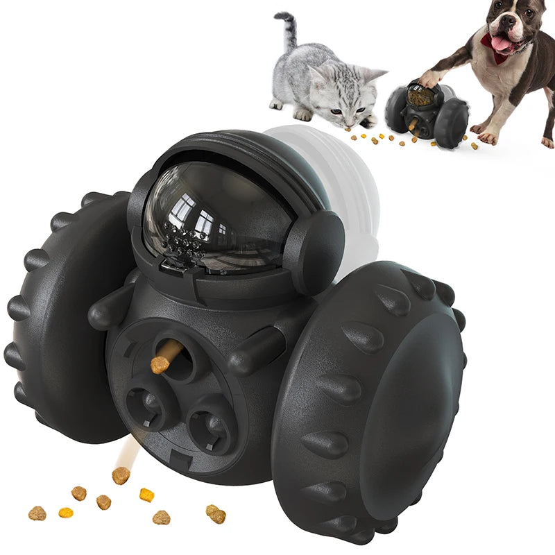 Pet Treat Tumbler Interactive Toy Slow Food Feeder Dispenser IQ Training Accessories