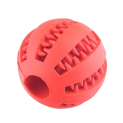  Small Dogs Interactive Elasticity Puppy Chew Toy Tooth Cleaning Rubber Food Ball Toy Pet Stuff Accessories