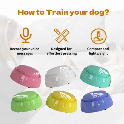 6 Pack Set Recordable Dog Training Button Pet Communication Talking Buttons Dog Interactive Toys
