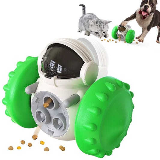 Pet Treat Tumbler Interactive Toy Slow Food Feeder Dispenser IQ Training Accessories