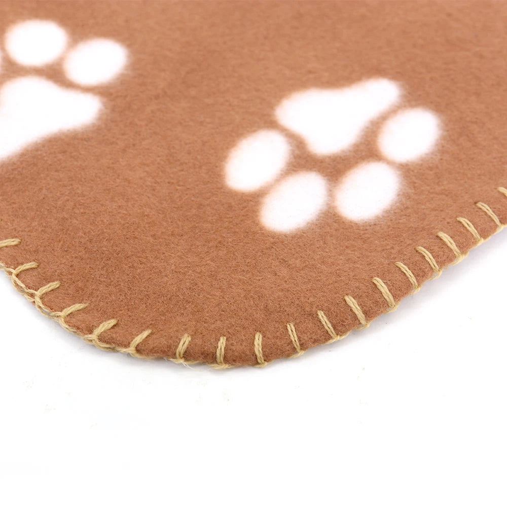 Soft Cute Pet Dog Blanket Winter Warm Cat Dog Bed Mat Print Sleeping Mattress Small Medium Large Dogs Fleece Pet Supplies
