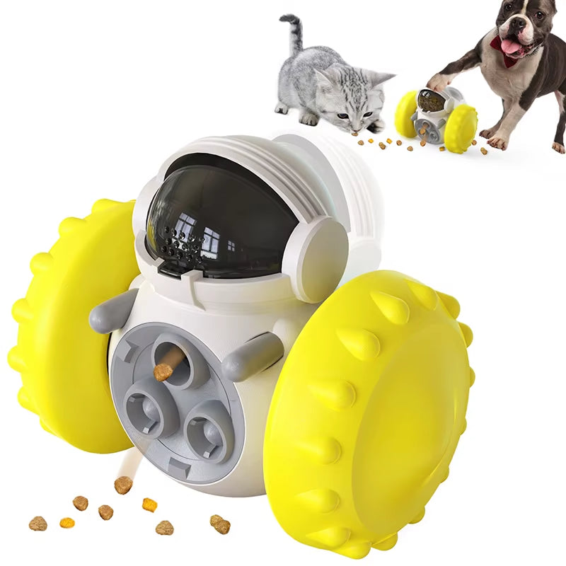 Pet Treat Tumbler Interactive Toy Slow Food Feeder Dispenser IQ Training Accessories