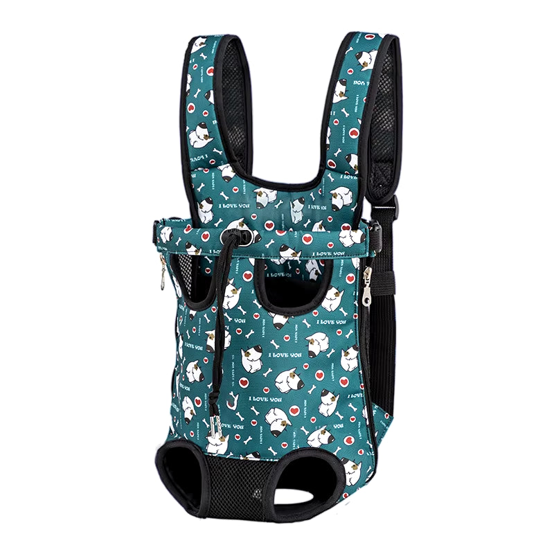 Adjustable Pet Carrier Double Shoulder Backpack Portable Bag Outdoor Travel Camping Hiking Cat Bag Dog Bag