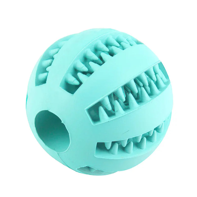  Small Dogs Interactive Elasticity Puppy Chew Toy Tooth Cleaning Rubber Food Ball Toy Pet Stuff Accessories