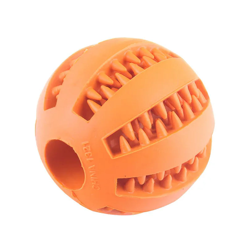  Small Dogs Interactive Elasticity Puppy Chew Toy Tooth Cleaning Rubber Food Ball Toy Pet Stuff Accessories