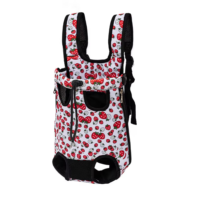 Adjustable Pet Carrier Double Shoulder Backpack Portable Bag Outdoor Travel Camping Hiking Cat Bag Dog Bag