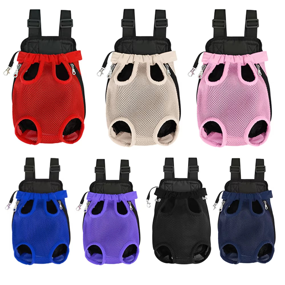 Adjustable Pet Carrier Double Shoulder Backpack Portable Bag Outdoor Travel Camping Hiking Cat Bag Dog Bag
