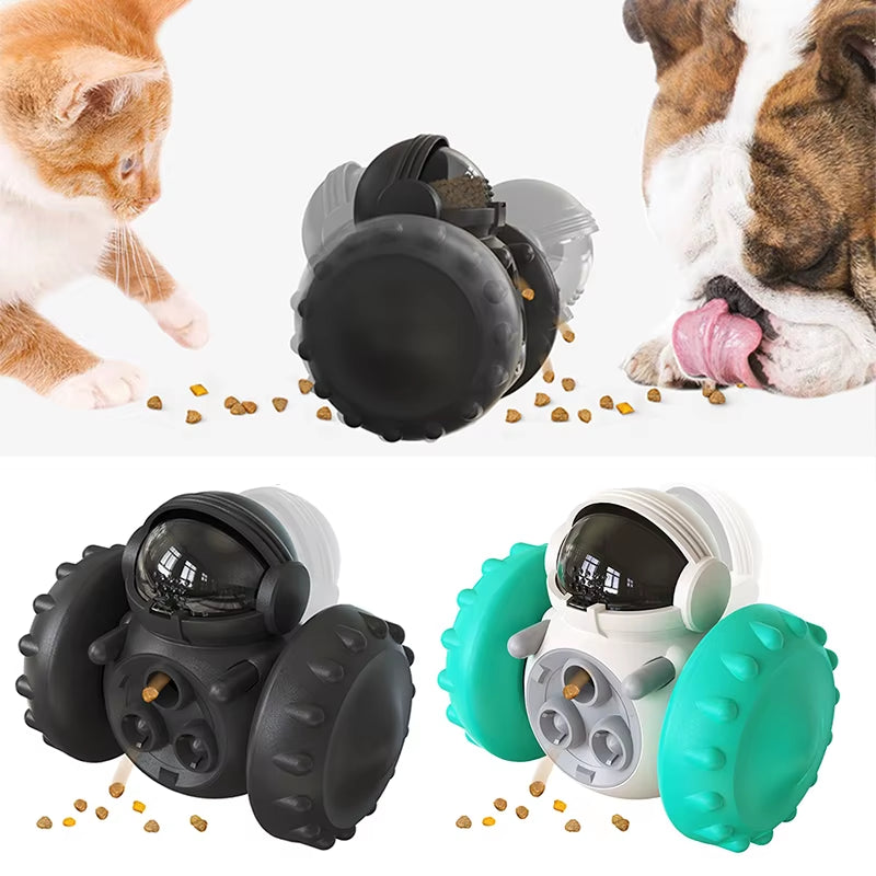 Pet Treat Tumbler Interactive Toy Slow Food Feeder Dispenser IQ Training Accessories